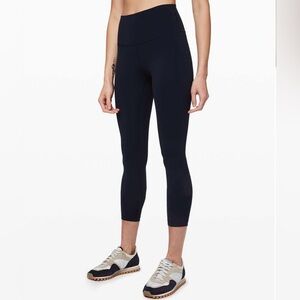 Lululemon Leggings Wunder Under High-Rise Tight 25" True Navy 6